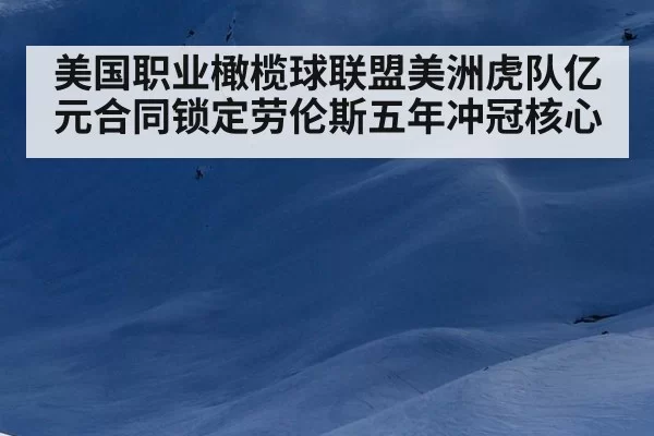 美国职业橄榄球联盟美洲虎队亿元合同锁定劳伦斯五年冲冠核心